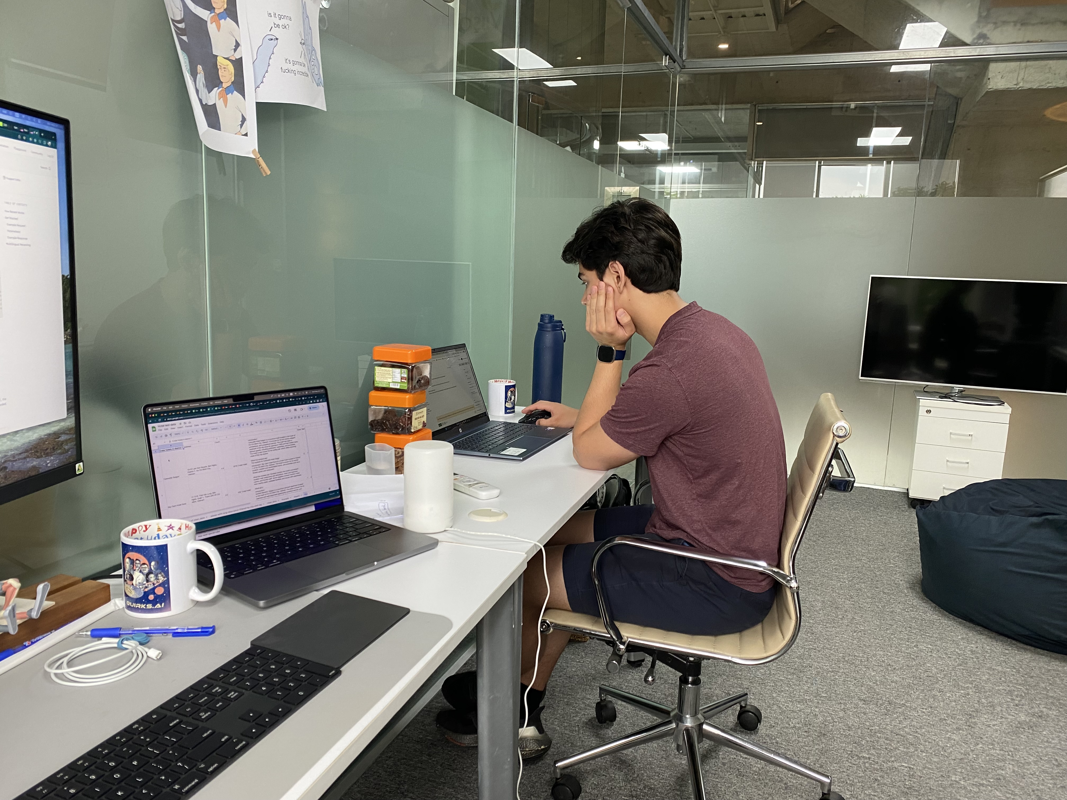 Sitting in the office of Quirks.ai