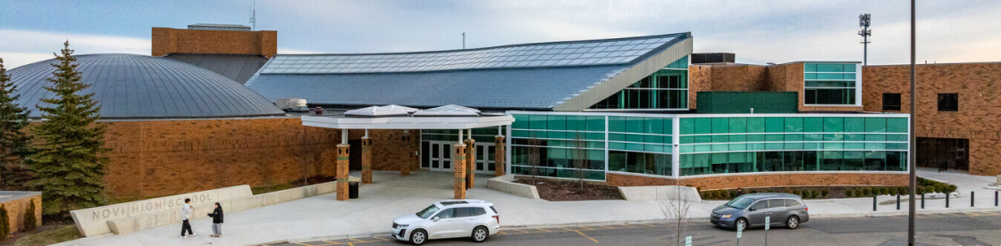 Novi High School banner